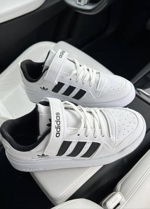 Демисезон adidas forum white black6 фото