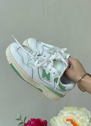 Кроссовки new balance 550 "green/white” premium