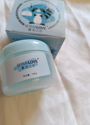 Очищувальна бульбашкова киснева маска для обличчя sersanlove blueberry live oxygen moisturizing bubble clay mask, 100 г2 фото