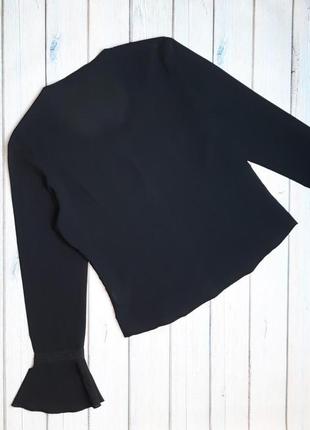 💥1+1=3 стильная черная блуза блузка вышиванка и кружевом street one, размер 46-487 фото