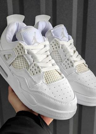 Жіночі кросівки nike air jordan  4 retro люкс якість5 фото