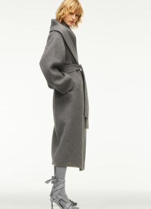 Пальто из шерсти и кашемира zara limited edition2 фото