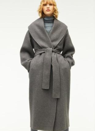 Пальто из шерсти и кашемира zara limited edition6 фото