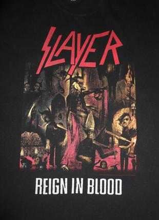 Футболка slayer/reign in blood/absolute cult/vintage2 фото