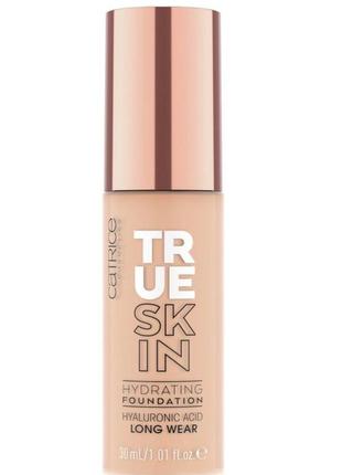 Тональна основа для обличчя catrice true skin hydrating foundation 030 neutral sand, 30 мл