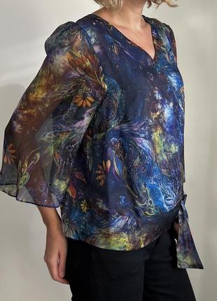 Нова віскозна блуза вільного крою, розмір xxl (eu 44, укр 52)4 фото