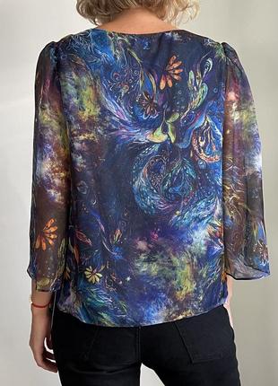 Нова віскозна блуза вільного крою, розмір xxl (eu 44, укр 52)2 фото