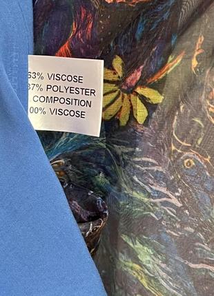 Нова віскозна блуза вільного крою, розмір xxl (eu 44, укр 52)5 фото