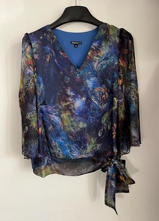 Нова віскозна блуза вільного крою, розмір xxl (eu 44, укр 52)8 фото