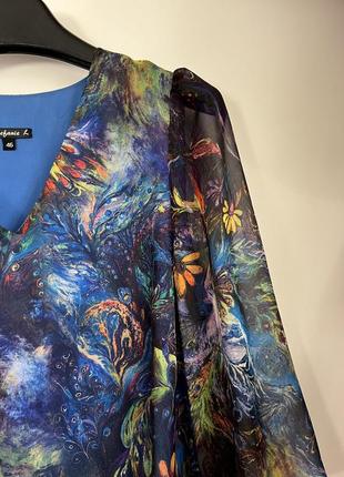 Нова віскозна блуза вільного крою, розмір xxl (eu 44, укр 52)7 фото