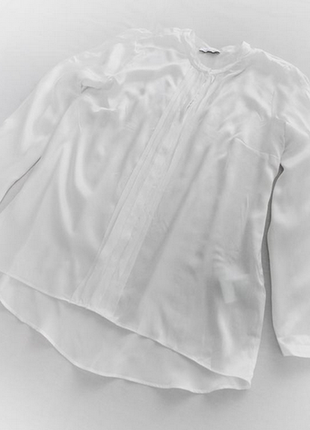 Біла шовкова блуза louis and me2 фото