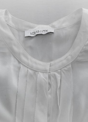 Біла шовкова блуза louis and me7 фото