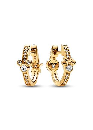 Сережки кульчики пусети срібло пандора pandora silver s925 ale з біркою і пломбою 925 проба срібні міккі та мінні