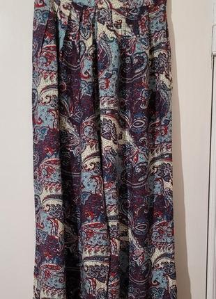 Летняя юбка- брюки цветная. англия  размер s-m