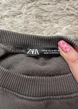 Лонгслив свитшот женский удлиненный zara4 фото