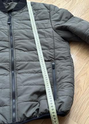 Плотная мужская куртка pobedov povezlo до + 15°c / стильный бомбер с утепленной подкладкой хаки8 фото