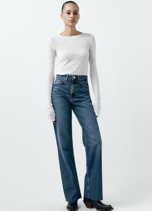 Джинси zara  wide leg - full length2 фото