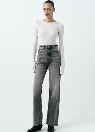 Джинси zara  wide leg - full length5 фото