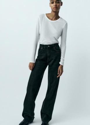 Джинси zara  wide leg - full length8 фото