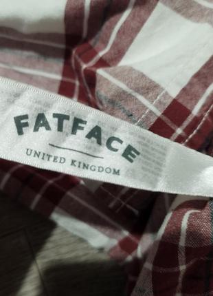 Мужская рубашка в клетку / fat face / мужская одежда / чоловічий одяг /6 фото