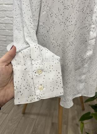 Нарядная  брендовая блузка блуза длинный рукав  р 50(16) бренд "marks&spencer"6 фото