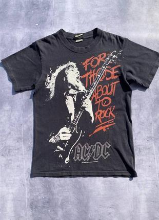 Мерч вінтажна футболка рок група ac ds 2004 рік