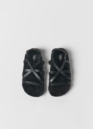 Черные босоножки для девочки zara размер 32 (20,3 см)