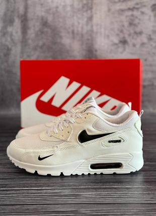 Мужские кроссовки в стиле nike air max 90 white6 фото