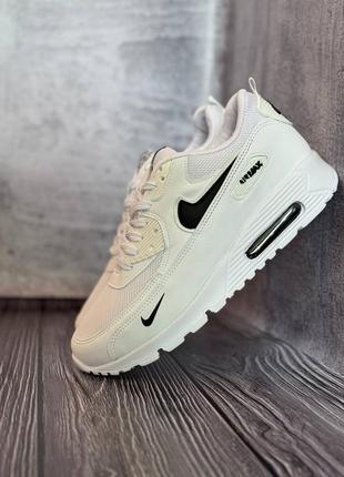 Чоловічі кросівки в стилі nike air max 90 white4 фото