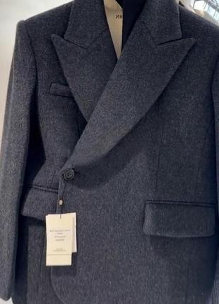 Шерстяной серый пиджак2 фото