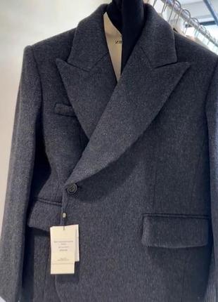 Шерстяной серый пиджак7 фото