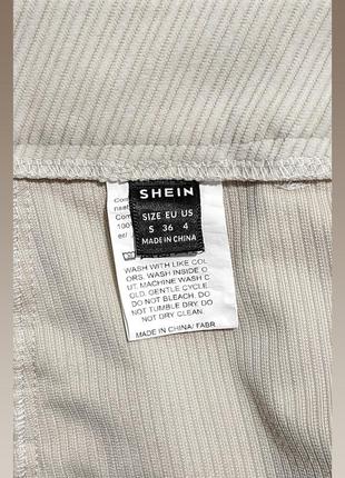 Джинсы вельветовые с высокой посадкой shein denim jeans4 фото