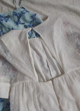 Комбінезон ромпер-плаття шорти спідниця у квітковий принт вишивка мінілітнє легке zara6 фото