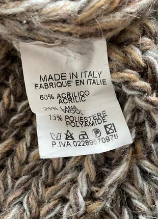 Итальянский бутиковый свитер- оверсайз - летающая мышь шерсть 25%5 фото