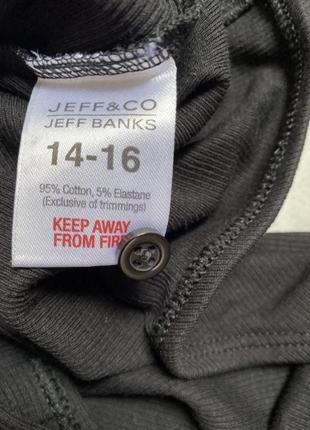 Jeff banks базовый хлопковый (95% )черный боди как новый4 фото