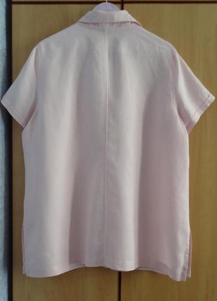 Супер брендова блуза блузка сорочка льон3 фото