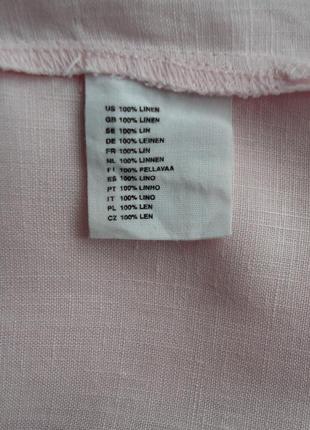 Супер брендова блуза блузка сорочка льон5 фото