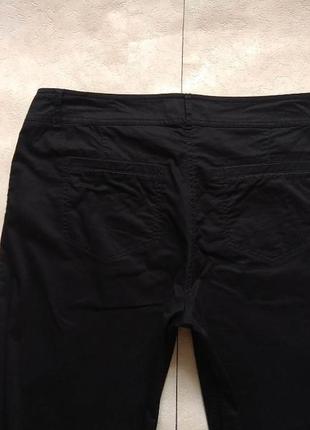 Брендовые черные коттоновые джинсы штаны капри скинни с высокой талией betty barclay, 16 размер.4 фото
