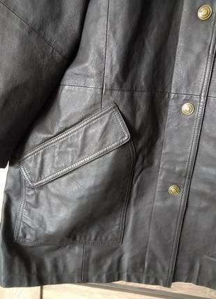 Куртка из натуральной кожи большого размера, батал ulla popken8 фото