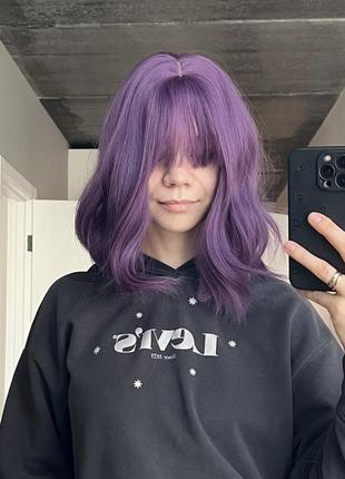 Фиолетовый парик1 фото