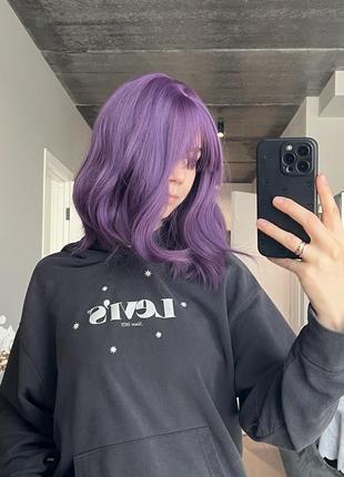Фиолетовый парик2 фото