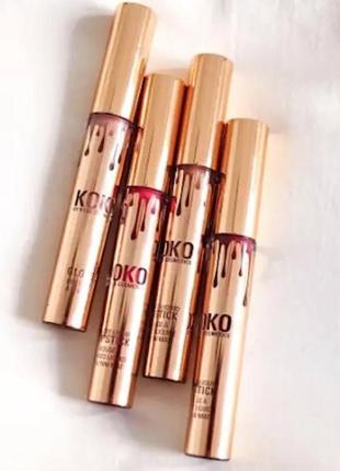 Набор жидких матовых помад для губ kylie koko kollection1 фото