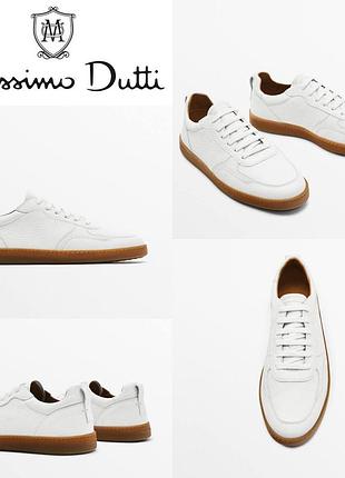 Чоловічі шкіряні кросівки massimo dutti