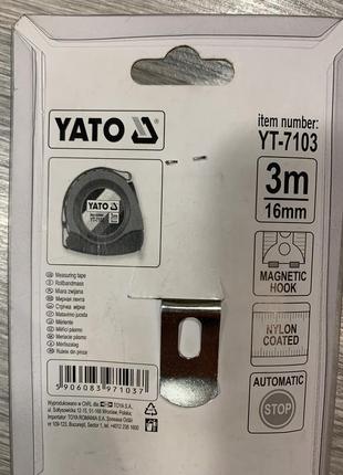 Рулетка измерительная yato2 фото