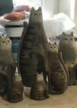 Статуетка керамічна коти2 фото