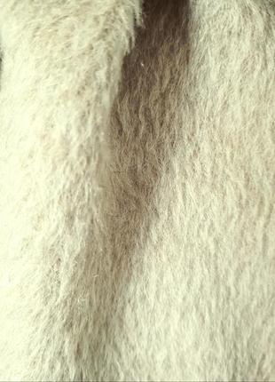 Супер классное крутое стильное трендовое базовое отличное теплое демисезонное винтажное пальто из шерсти ламы ретро винтаж оверсайз7 фото