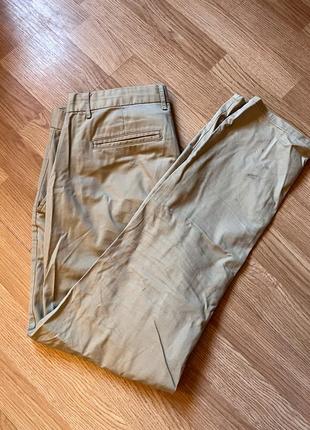 Бежеві чоловічі штани, чіноси прямі, khakis by gap