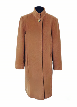Отличное стильное классное красивое базовое трендовое лаконичное винтажное шерстяное пальто ретро винтаж натуральная шерсть1 фото