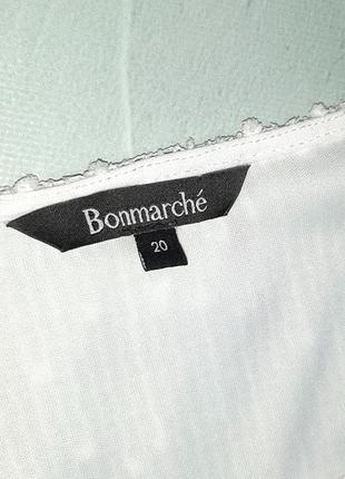 🎁1+1=3 шикарная белая праздничная блуза в пайетках bonmarche, размер 56 - 583 фото