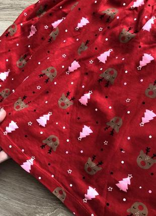 Сукня новорічне george happy 6-7 р. плаття червоне з оленями5 фото